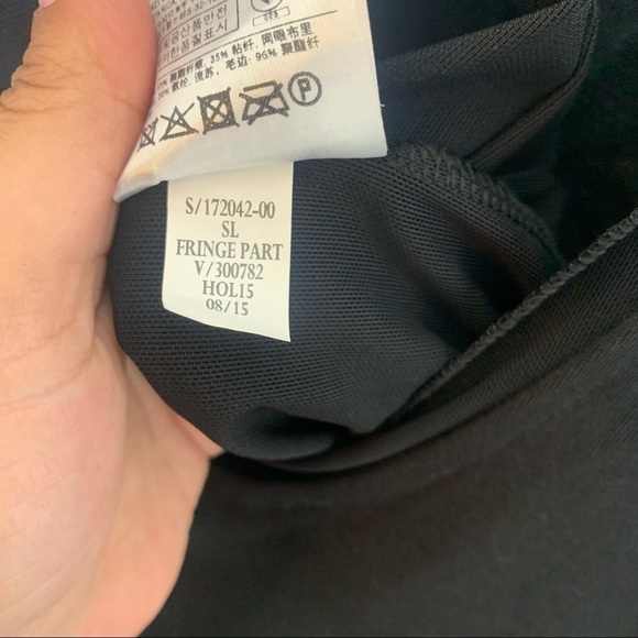 Banana Republic Black Fringe Feather Bottom Tank Blouse Dress Size XS NWT - Picture 8 of 12